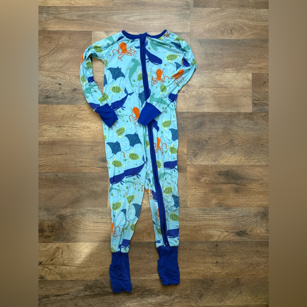 Little Sleepies 2T Sea Life Print
